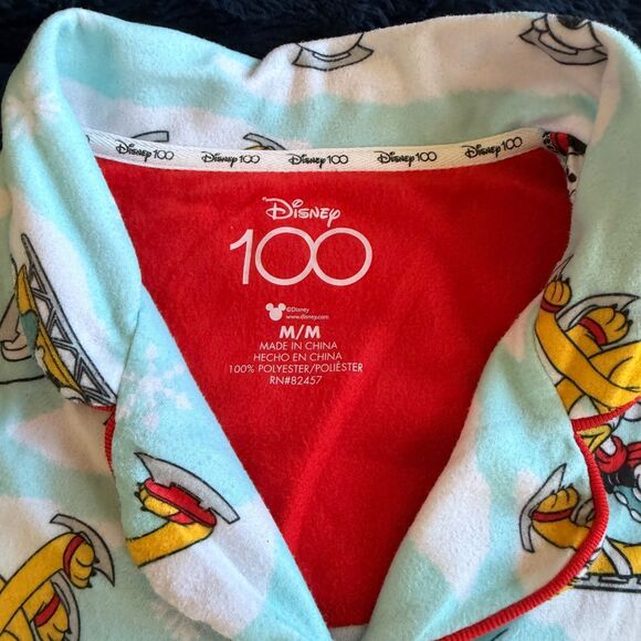 Disney 100 Mickey Minnie Ice Skating Soft and Cozy Pajama Sleepwear Set | Size M - Picture 2 of 8